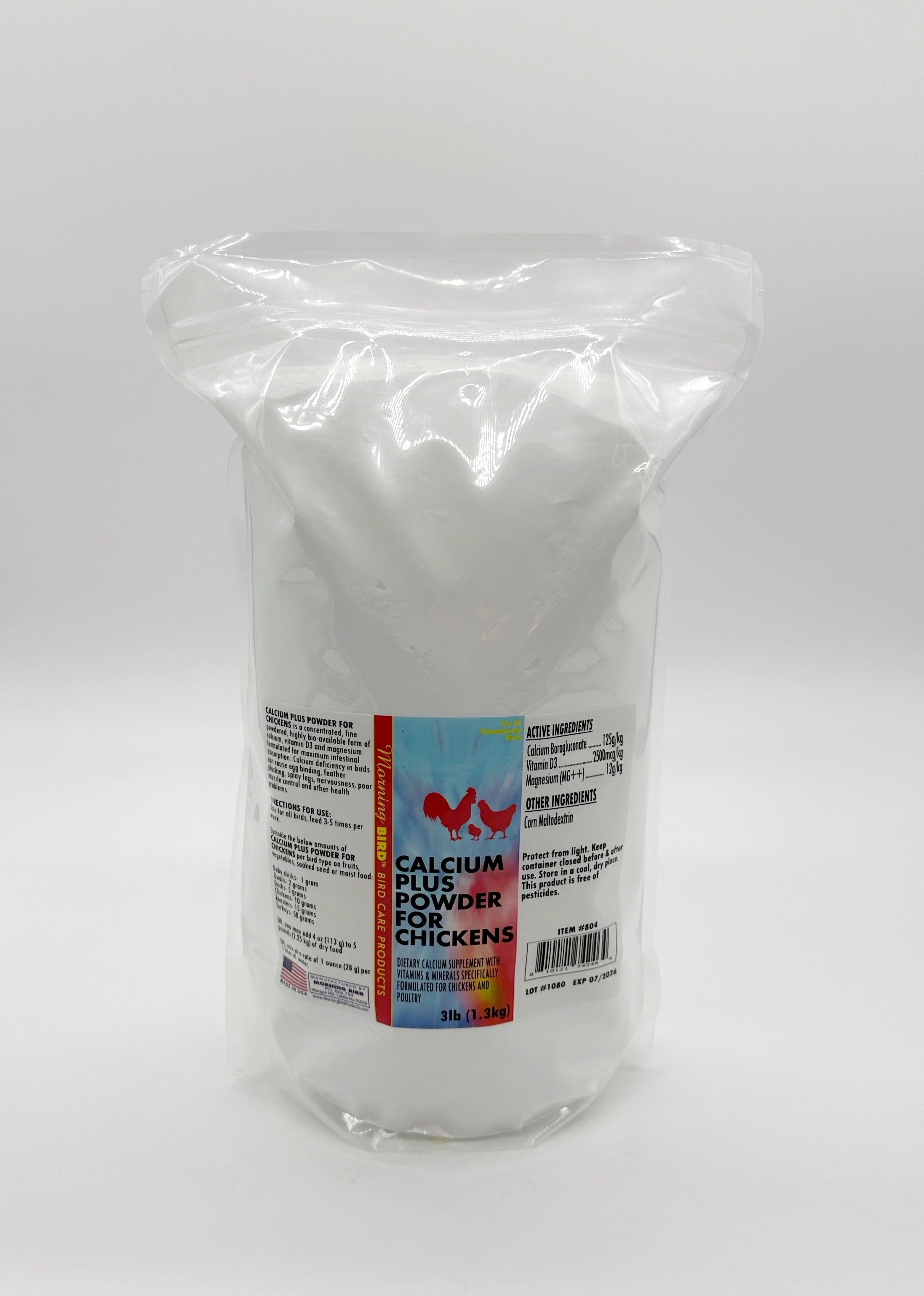 thumbnail image 2 of Morning Bird Stronger Bones & Eggshells 24 Oz Calcium Carbonate For Breeding And Non-Breeding Birds, Promotes Healthy Bone Growth In | Whizz 2 of 12